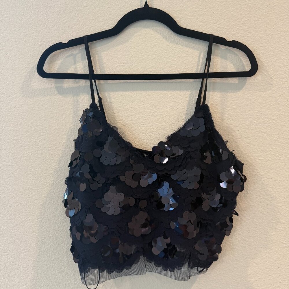 Zara Navy Paillette Tank - CLEARANCE SALE!!!